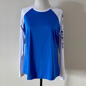 Columbia sportswear blue and white Long sleeve